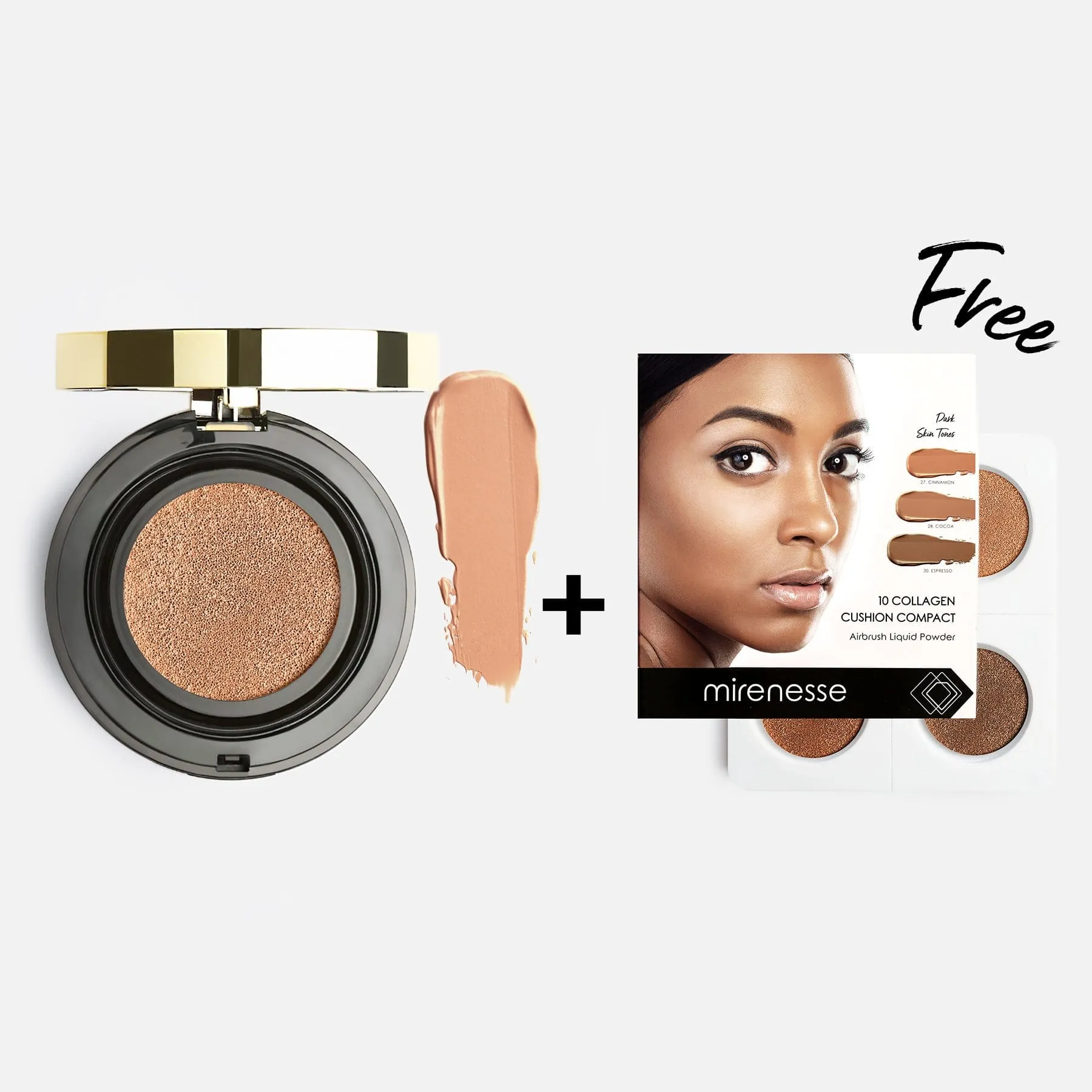 10 Collagen Cushion Foundation   Bonus Mini Kit 25 BRONZE