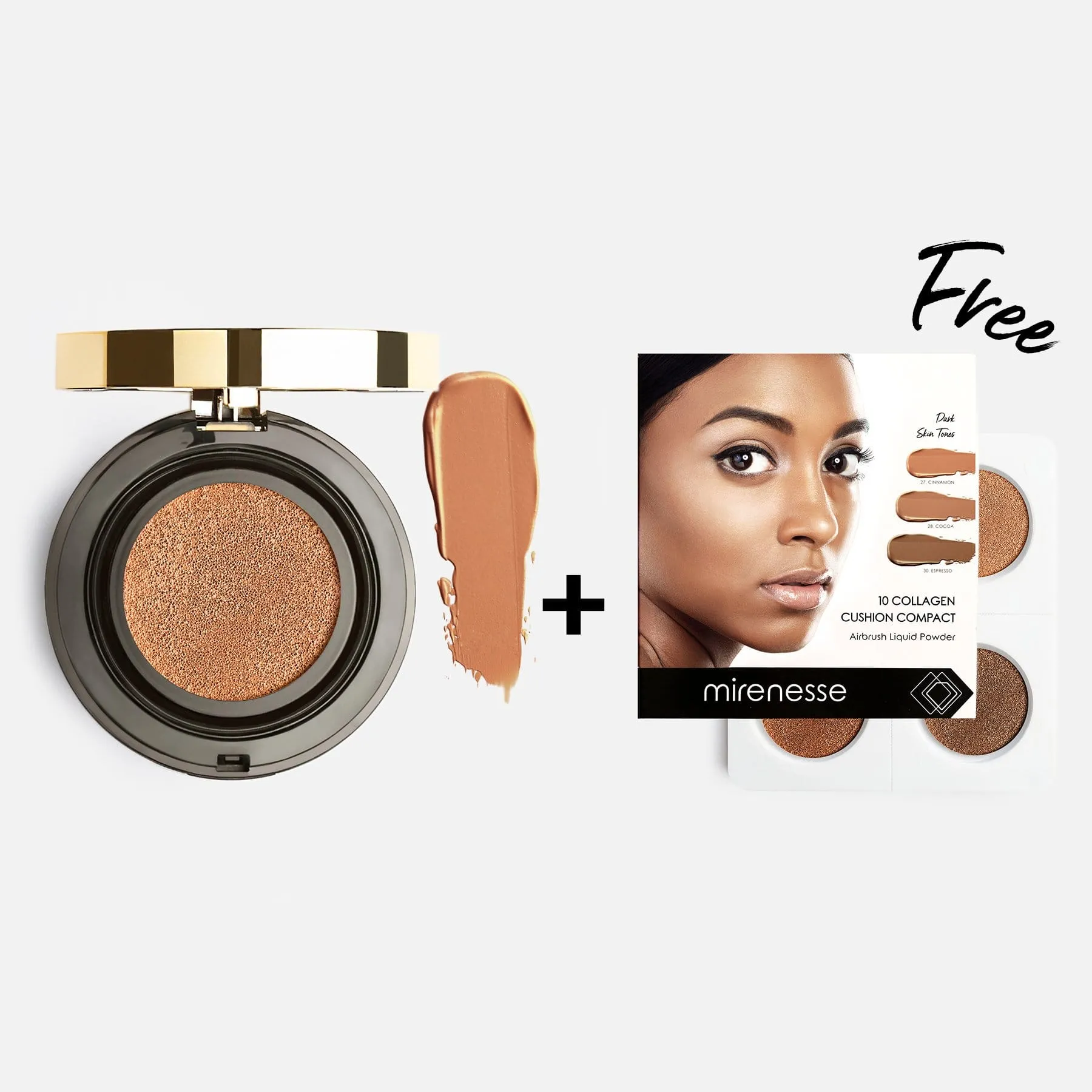 10 Collagen Cushion Foundation   Bonus Mini Kit 27.CINNAMON