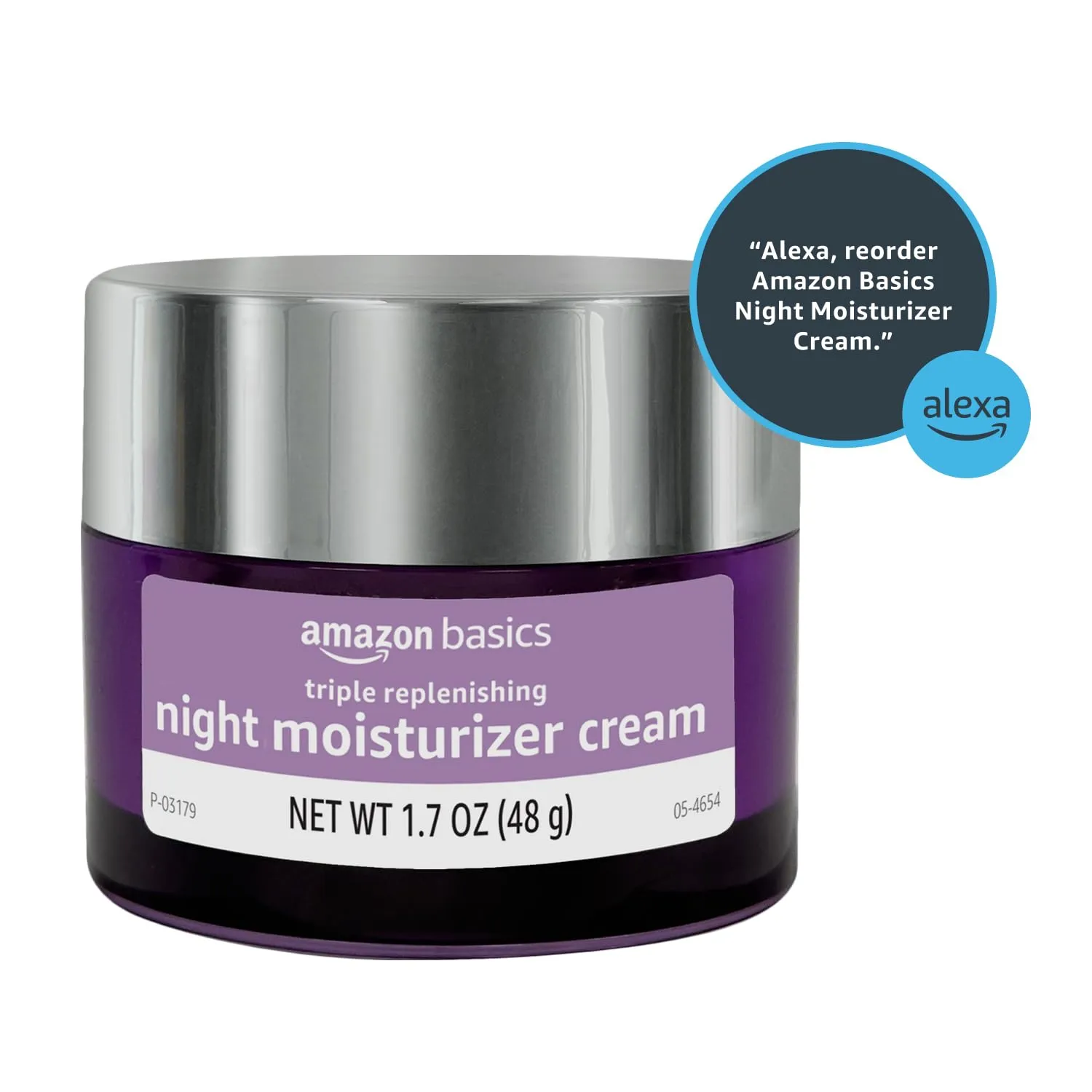 Amazon Basics Triple Replenishing Moisturizer, Night Cream, 1.7 Ounces, 1-Pack