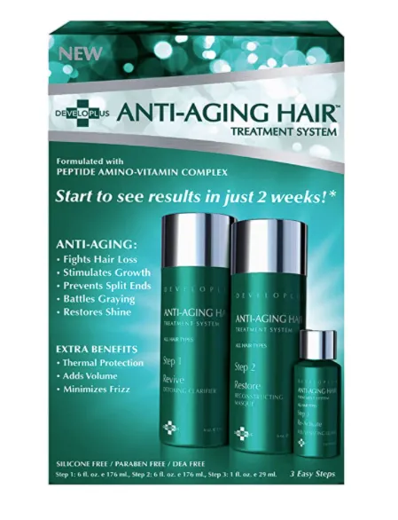 Anti Aging Hair Treatment 3 Step System