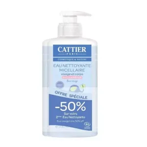 Baby Micellar Water 2x500ml Bebe Cheveux et Corps Cattier