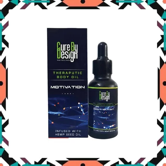 Cure By Design Blend For Motivation Hemp Massage Oil