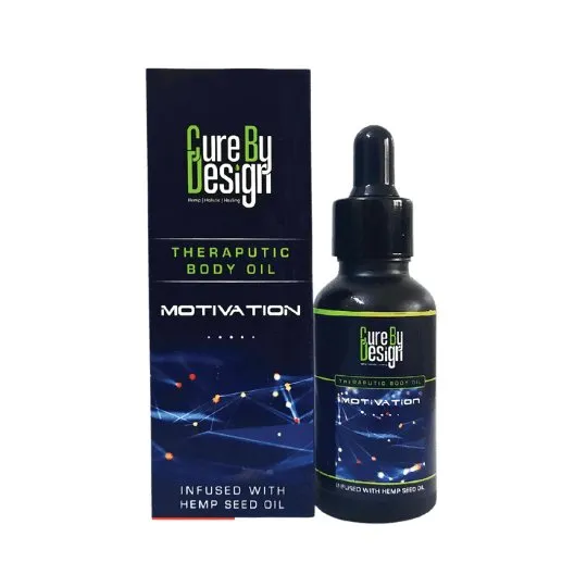 Cure By Design Blend For Motivation Hemp Massage Oil