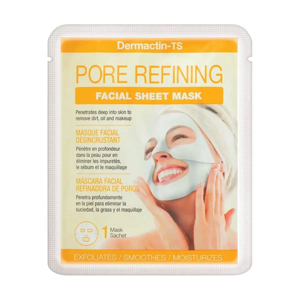 DERMACTIN TS Facial Pore Refining Sheet Mask (1 Mask)