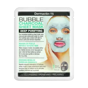 DERMACTIN TS Facial Sheet Mask Bubble Charcoal 24g