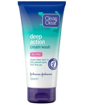 Johnson And Johnson Clean And Clear Deep Action Cream Wash