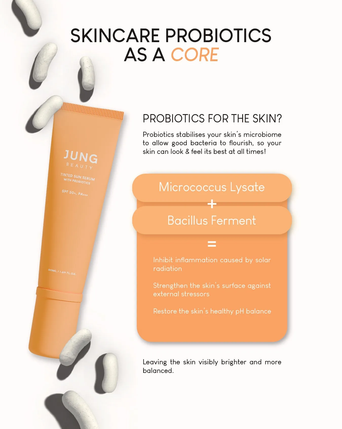 Jung Beauty Tinted Sun Serum with Probiotics