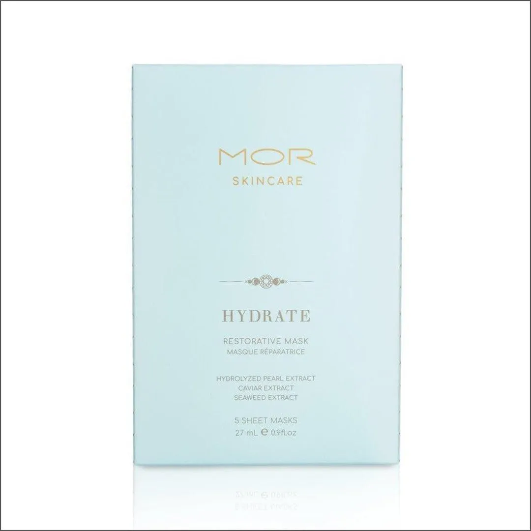 Mor Skincare Hydrate Restorative Mask 5 Pack Sheet Masks