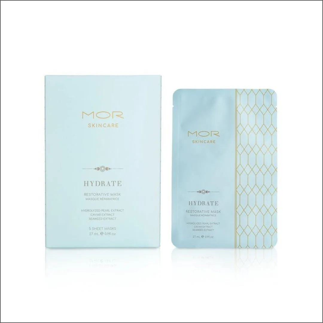 Mor Skincare Hydrate Restorative Mask 5 Pack Sheet Masks