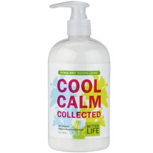 Natural Hand and Body Lotion Citrus Mint Cool Calm Collected 12 oz By Better Life