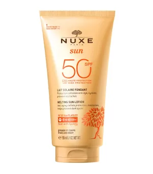 Nuxe Sun Melting Sun Lotion High Protection SPF50 face and body