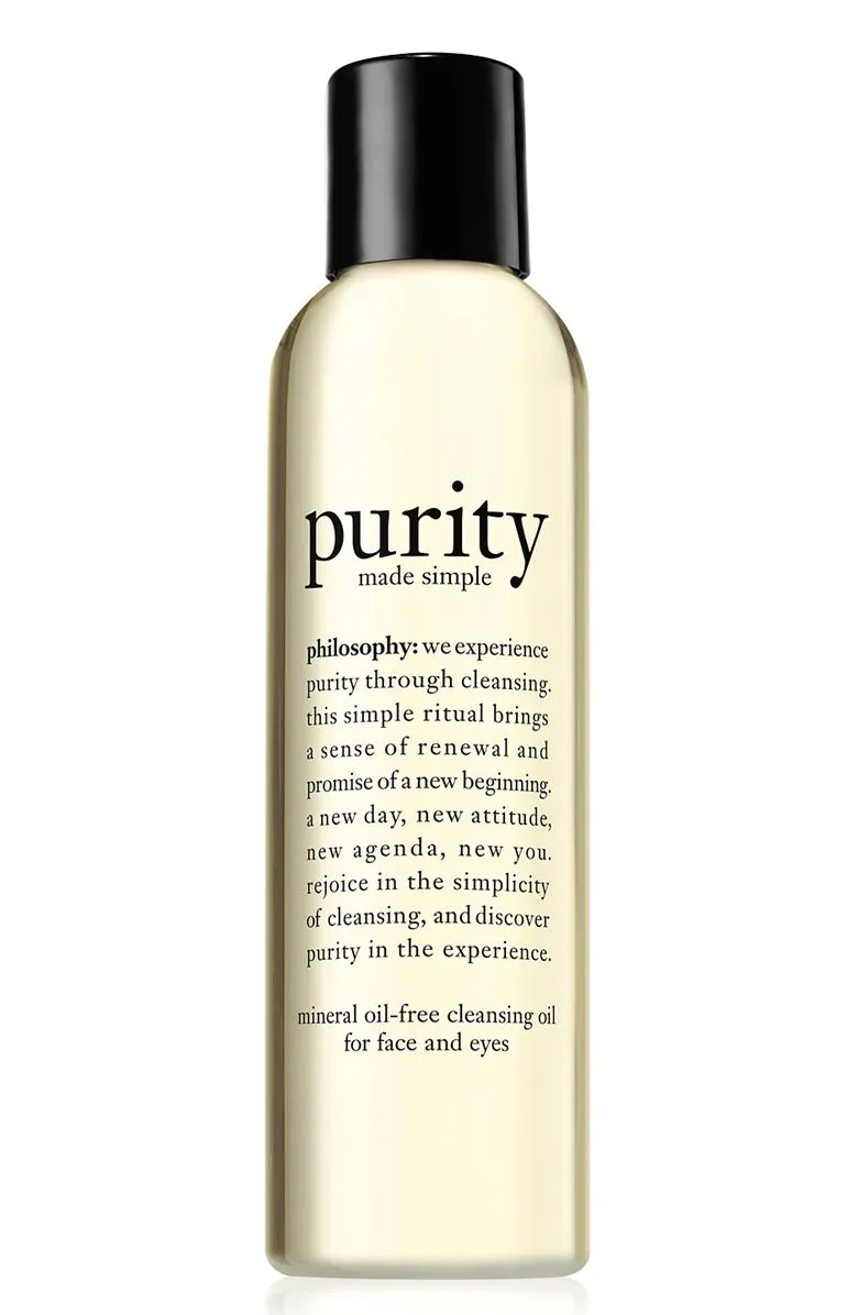 philosophy purity made simple cleansing oil for face and eyes