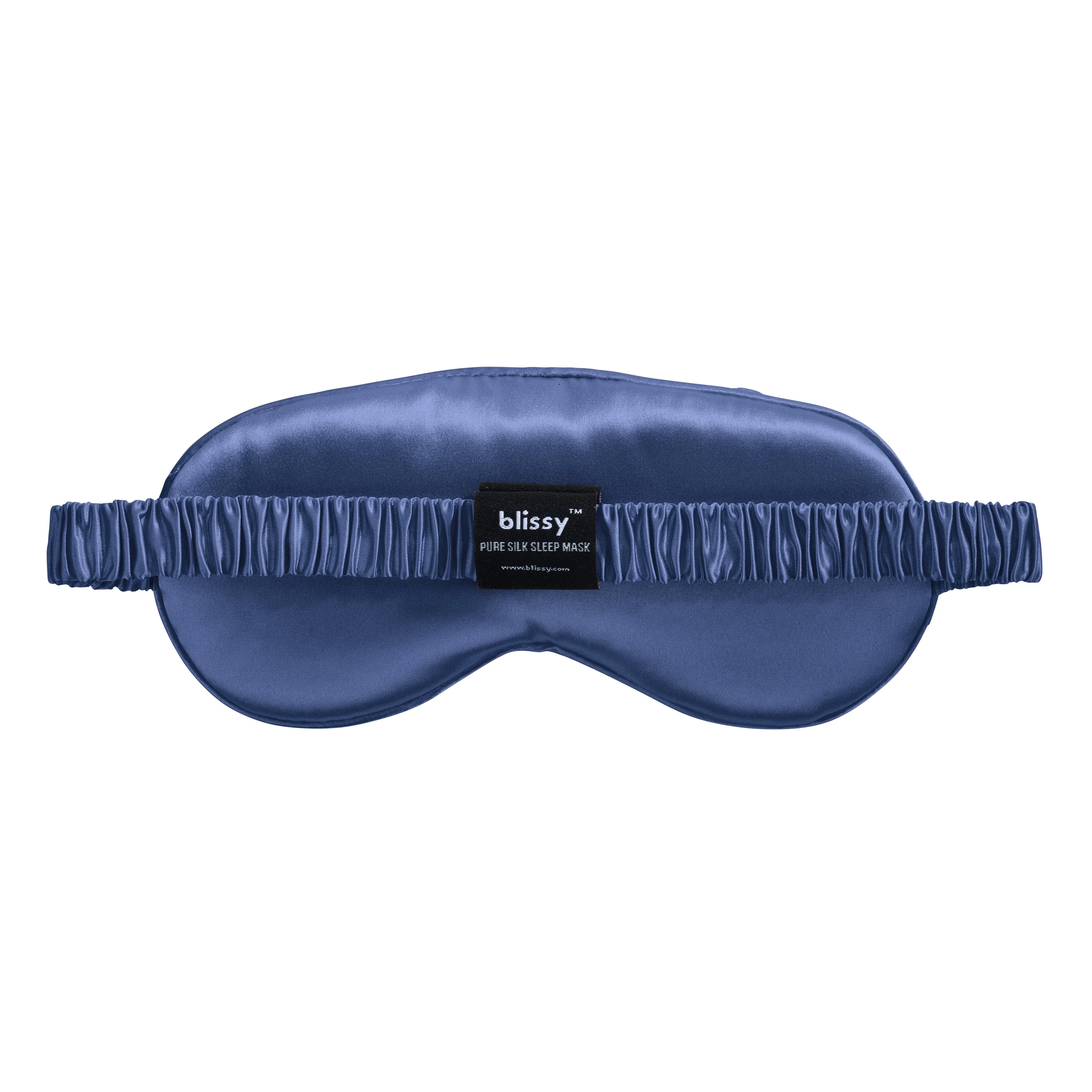 Sleep Mask - Blue - Diamond Quilted