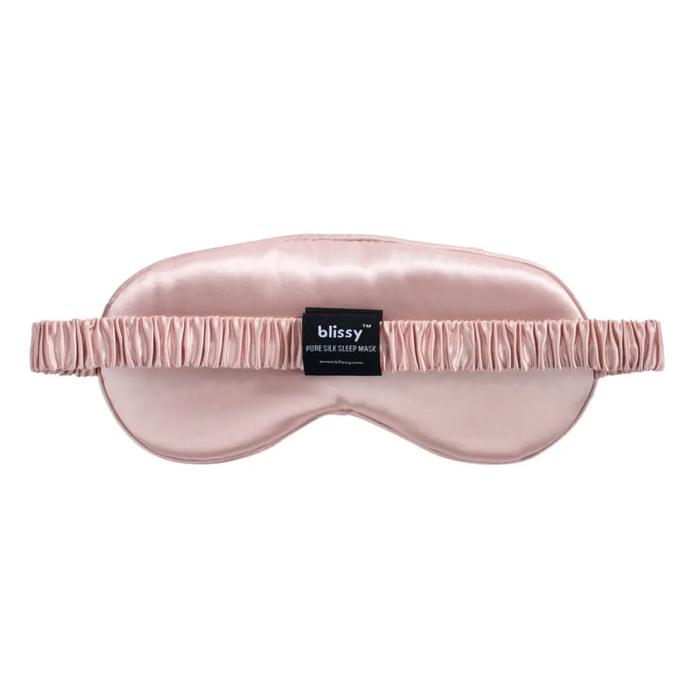 Sleep Mask - Pink - Diamond Quilted