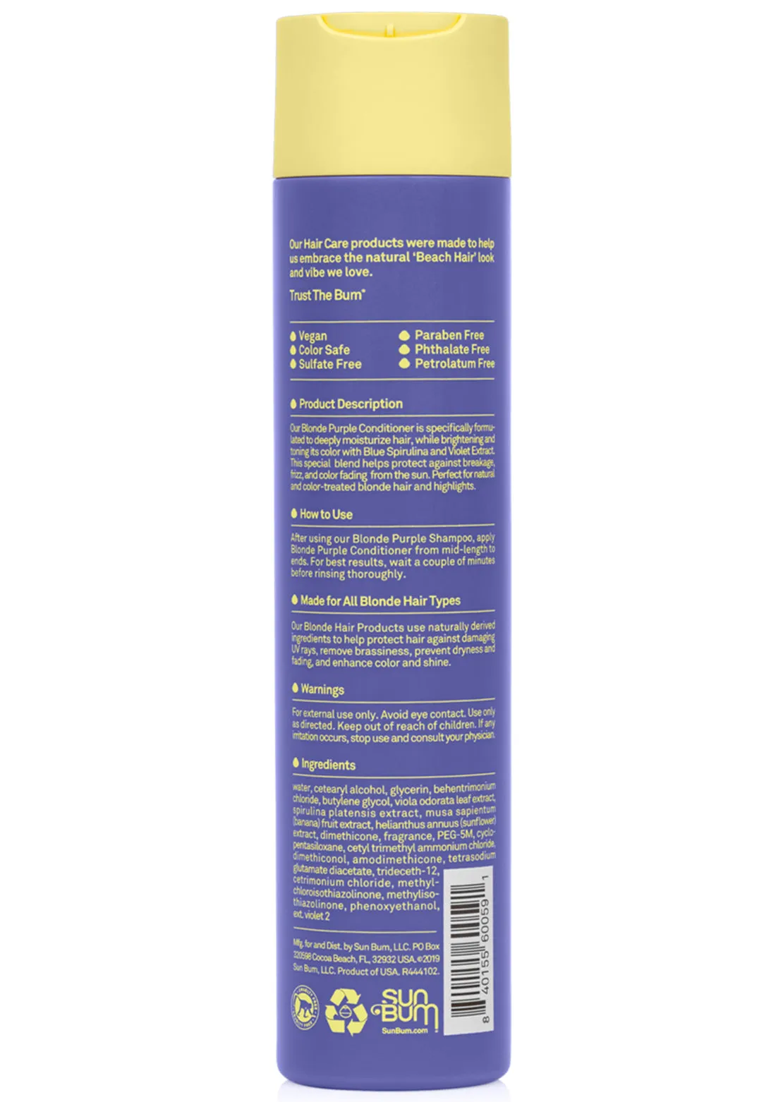 Sun Bum Blonde Purple Conditioner